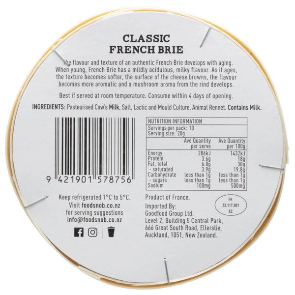 Classic French Brie 200g